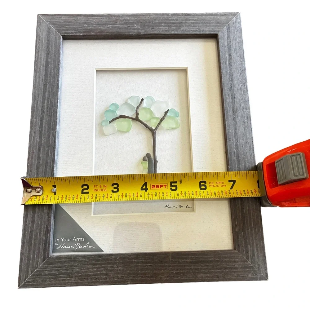 Sharon Nowlan DEMDACO “In Your Arms” 8x10 Sea Glass Art Frame NWT